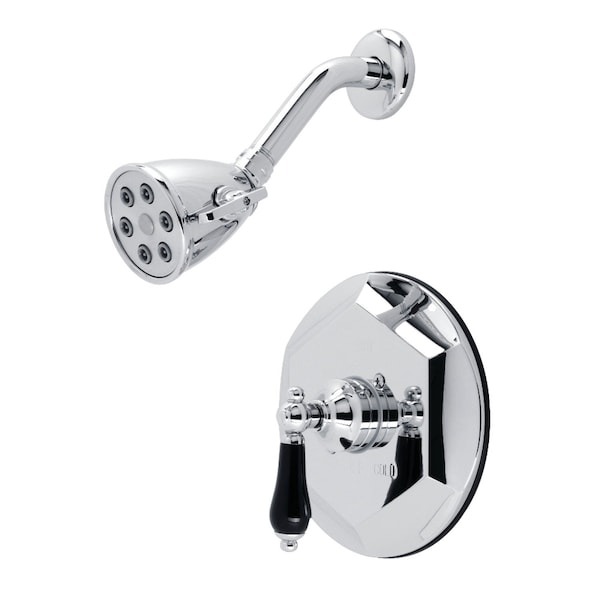 Shower Faucet, Polished Chrome, Wall Mount